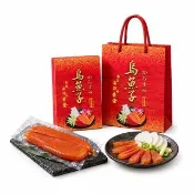 永苑行炙燒野生烏魚子5兩提袋禮盒1盒(年菜 台灣 中秋烤肉 烏魚子 過年送禮 年節 伴手禮盒 禮袋)