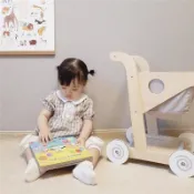 現貨隔日配 兒童仿真超市推車 兒童購物車  韓國兒童推車 小推車 木製玩具 生日禮物 週歲禮物 新年禮物
