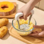  桃園出貨✨2026新款土豆搗泥器手動寶寶輔食壓泥器水果按壓神器馬鈴紅番薯搗