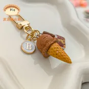🍫可愛食玩巧克力冰淇淋掛件🍦翻包拉鍊裝飾｜女包手機鏈鑰匙扣🎀創意甜筒蛋捲公仔掛飾｜小眾潮流包包配件🎁
