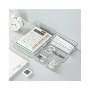 (店+) 收納盒 分隔收納盒 透明收納盒 抽屜收納 文具收納 化妝品收納 小物收納 保養品收納 桌上收納