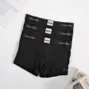 (店+)【CALVIN KLEIN】【Sharkhead】現貨 Calvin Klein 內褲 方標 四角褲 平口褲 CK 粗帶 基本款 全黑 白標 單件