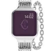 【CHARRIOL 夏利豪】Apple Watch 錶帶 38/40/41mm適用 鎖鏈鋼索錶帶 送禮 禮物 推薦(不含手錶)