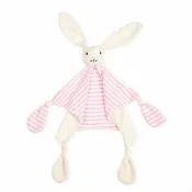 【JoJo Maman BeBe】安撫巾/玩偶_ 粉白小兔(JJB6497P)