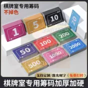 💯麻將籌碼💖麻將籌碼幣卡片棋牌室專用打麻將用的籌碼磨砂籌碼套裝積分卡代幣