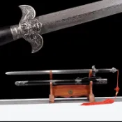 【龍泉劍莊】龍泉刀劍寶劍花紋鋼清劍手工長劍正品真劍未開刃