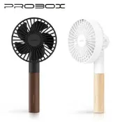 （出清特賣）【PROBOX】UDDO 櫸木手持風扇(附底座)-白/黑/綠