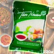 越南 春捲皮 (不用沾水) Bánh Tráng Siêu Mỏng Hiệu TÂN NHIÊN (Gói 220g)