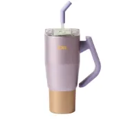 SORIL 玩轉手把隨行杯950ml-鉑金紫(口徑9.9/高24/底徑7.4cm / SRR0950)[大買家]