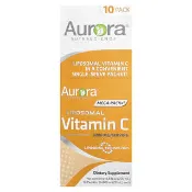 【iHerb】Aurora Nutrascience, Mega-Pack+®，脂質體維生素 C，3,000 毫克，10 包，每包 0.68 液量盎司（20 毫升）