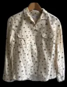 轉賣 UNIQLO X INES DE LA FRESSANGE 飛鳥 文青 襯衫 法蘭絨 純棉 長袖 襯衫上衣 M