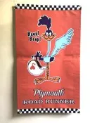(I LOVE樂多)美國帆布 Plymouth Road Runner 嗶嗶鳥裝飾帆布   普利茅斯 海報 車庫 店家 