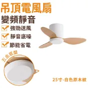 吸頂風扇 吸頂吊扇 工業吊扇 藝術吊扇 吊頂電風扇 變頻靜音臥室吊頂電風扇（25寸原木紋）