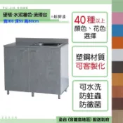 【富家生活館】免運費 塑鋼防水材質3.3尺產品已組好40以上色樣不鏽鋼304流理台洗衣槽洗碗槽門片裝緩衝後扣鈕不會夾到手