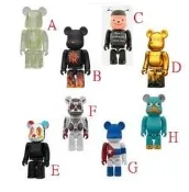 Medicom 積木熊 100% Bearbrick 21*24*26 Flag SF Jellybea