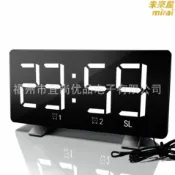 未來屋 【貪睡鬧鐘】LED收音機鬧鐘 電子鐘 數字檯鐘 USB充電 創意時鐘 床頭鐘 多功能鬧鐘 收音機功能 貪睡模式 簡約設計 居家辦公適用