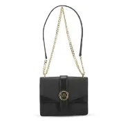 【Michael Kors】GREENWICH高雅金屬鍊帶防刮上掀肩背/斜背包35S5SGRC1L(金LOGO)