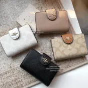 現貨🤖正品代購 Coach 新款 中夾 短夾 防刮 零錢袋 經典馬車