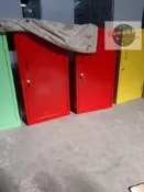 【豐禾辦公家具】訂製鐵櫃 25硃紅色 鮮豔亮麗 單門 多門置物櫃 玩具收納櫃 員工儲物櫃 零食櫃 桌邊櫃 可加隔板收納