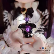 【現】魔法少女小圓焰魔項鍊 靈魂寶石項鍊紫水晶惡魔焰靈魂吊墜
