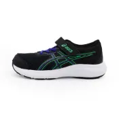 ASICS 亞瑟士 CONTEND 9 PS 魔鬼氈 慢跑鞋 中童鞋 黑藍 S2175 (1014A338-009)