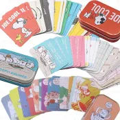 阿米購 日本 PEANUTS 史努比 SNOOPY 嚕嚕米 姆明 Moomin 卡通 鐵盒 貼紙 手帳禮物  裝飾貼