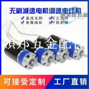 領邦五金配件 可開統編 直流36MM12v 24v大扭力無刷行星減速電機pwm脈寬調速減速馬達