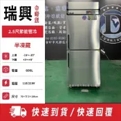 《鼎鑫冰櫃冷凍設備 三館》🔥全新🔥瑞興半凍藏2.5尺管冷節能冰箱/商業冰箱/省電冰箱/營業冰箱/白鐵不鏽鋼