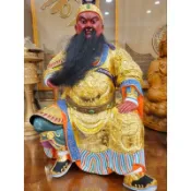 【修緣佛像文物館】1尺身關聖帝君 托尺2 江西小葉樟 神像 佛像 神明 宴王 佛具 神桌 佛桌 神明櫥 佛櫥