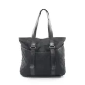 【DOKODEMO】【二手】Gucci GG帆布托特包 145971 黑色帆布皮革托特包 女士二手 B