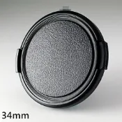 又敗家｜類皮無字鏡頭蓋34mm鏡頭蓋平捏鏡頭蓋34mm鏡頭前蓋34mm鏡前蓋34mm前蓋34mm鏡蓋保護蓋34mm鏡蓋外