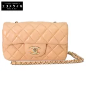 【DOKODEMO】Chanel No. 15 A65050 杏桃米色 Mini Matelassé 17 [二手]
