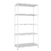 【dayneeds 日需百備】極致美學 90x45x180公分烤漆五層架(沖孔鐵架/收納層架/展示架/層架/鐵架)