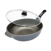 【CUOCO】鈦晶岩不沾鍋大寶鍋組34cm(韓國製造進口)