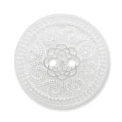 0367 台灣製 中國風圖騰 2孔 禪繞畫 壓克力鈕釦 10入/組【恭盟】
