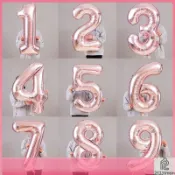 🎀木子雜貨鋪🎀40吋超大款 數字鋁箔氣球 玫瑰金香檳金 生日數字錫箔氣球 婚禮 生日派對 祝賀禮物 會場 佈置 求婚