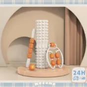 MEZAME | 24h台灣出貨🐾 按摩棒瘦腿神器 按摩器滾輪瘦腿器 狼牙棒按摩器 瑜珈泡沫軸 放鬆肌肉按摩神器