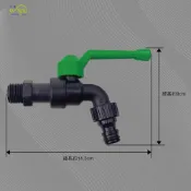 (店+)Elephant Waters 沐象 戶外用塑鋼球閥長栓4分(1/2) 經濟實惠