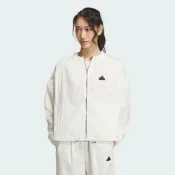 (店+)【adidas 愛迪達】ADIDAS 外套 TECH UPF HD JKT 白色 抽繩 連帽 風衣外套 女 IM8837