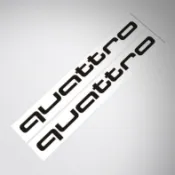 【雯雯貼紙】Audi quattro 奧迪車身車門玻璃窗後檔劃痕貼側裙汽車防曬防水防刮貼紙改裝裝飾貼專車專用