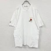 【DOKODEMO】約90年代石原裕次郎短袖T卹，復古款，全新庫存，白色，L碼