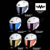 -開關倉庫- 明峰 MF M320 半罩式 安全帽 專用 電鍍片 鏡片