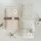 【湘湘小舖❤️】菜菜瑄瑄·m5/A7/A6Per活頁本｜難哄草莓蛋糕 蕾絲小點 蜜桃 手帳活頁殼郵票貼紙