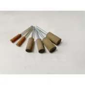 【ㄚ松五金】快速出貨‼牛皮輪 拋光輪 帶柄牛皮輪 3mm柄 氣動研磨 牛皮拋光輪 牛皮砂輪 研磨輪 刻磨機 研磨輪帶柄