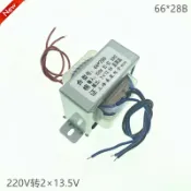 協貿國際日用品生活7館 功放音箱變壓器 6628B DB-30VA 220V轉2*13.5V EI66電源 雙13.5V