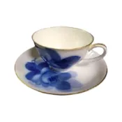 日本 OKURA 大倉陶園 古典藍玫瑰茶杯 一組 (JN106)