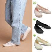 Crocs卡駱馳 (女鞋) 布魯克林平底鞋-黑色- 209384-001_洞洞鞋