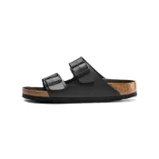 (店+)【BIRKENSTOCK 勃肯】1019069 Birkenstock Arizona 露趾一腳蹬 EVA 靜音速幹一字拖鞋 男款 黑色