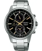大高雄鐘錶城 seiko SK037 精工錶 Spirit V198-0AC0K(SBPJ007J)極致太陽能多功能流行腕錶/黑面41mm｜樂天領券現折★全館特惠中★指定刷卡回饋10%