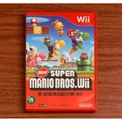 Wii 新超級瑪利歐兄弟 繁體中文版 瑪利歐 Mario 正版遊戲片 原版光碟 日版適用 二手片 任天堂
